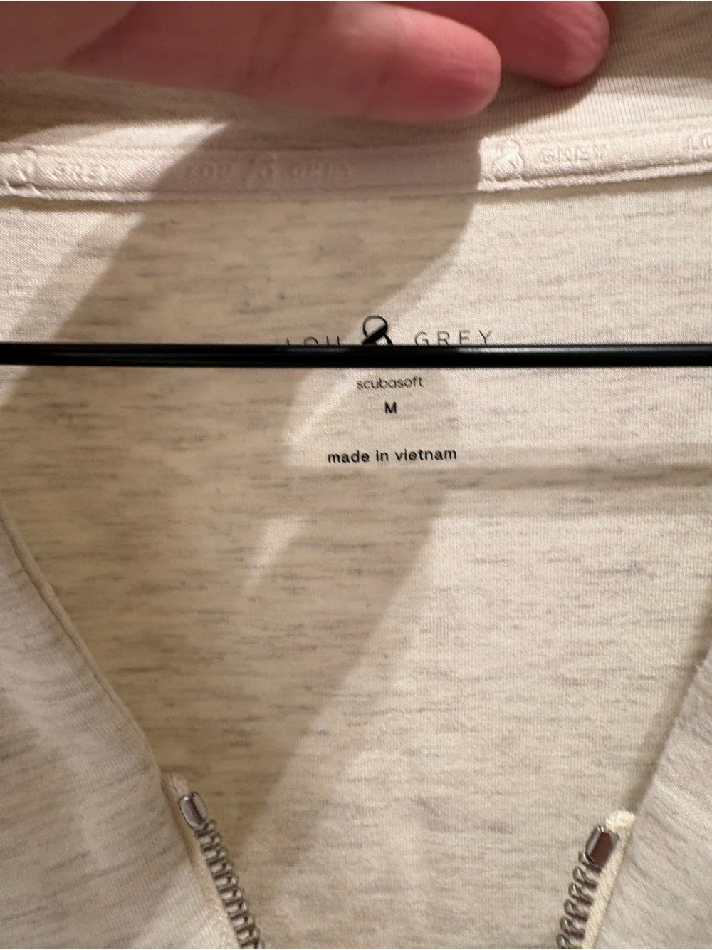 Women’s Lou & Grey (Loft) scubasoft half zip sweatshirt size M - Picture 6 of 7